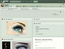 Tablet Screenshot of linore.deviantart.com
