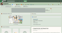 Desktop Screenshot of kazamoart.deviantart.com