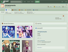 Tablet Screenshot of cinnamonsocks.deviantart.com