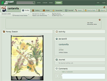 Tablet Screenshot of cantarella.deviantart.com