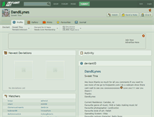 Tablet Screenshot of dandilynes.deviantart.com