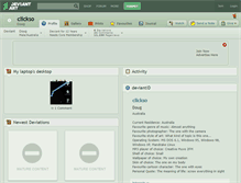 Tablet Screenshot of clickso.deviantart.com