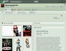 Tablet Screenshot of pokemonmasterash.deviantart.com