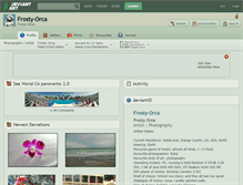 Tablet Screenshot of frosty-orca.deviantart.com