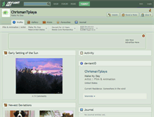 Tablet Screenshot of chrismantplaya.deviantart.com