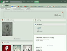 Tablet Screenshot of krip89.deviantart.com