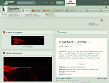 Tablet Screenshot of castsythe.deviantart.com