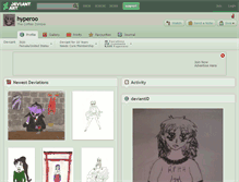 Tablet Screenshot of hyperoo.deviantart.com