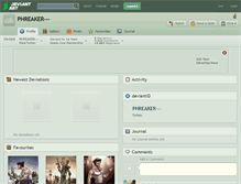 Tablet Screenshot of phreaker---.deviantart.com
