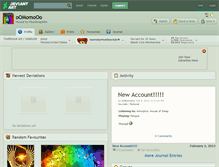 Tablet Screenshot of oomomooo.deviantart.com