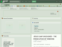 Tablet Screenshot of cajetan.deviantart.com