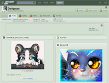 Tablet Screenshot of darkgoose.deviantart.com