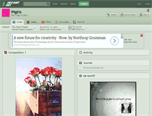 Tablet Screenshot of 99girls.deviantart.com