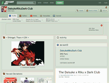 Tablet Screenshot of daisukerikudark-club.deviantart.com