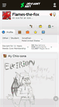 Mobile Screenshot of flames-the-fox.deviantart.com