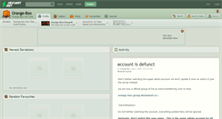 Desktop Screenshot of orange-box.deviantart.com