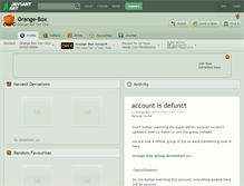 Tablet Screenshot of orange-box.deviantart.com