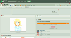 Desktop Screenshot of harumia.deviantart.com