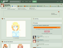 Tablet Screenshot of harumia.deviantart.com