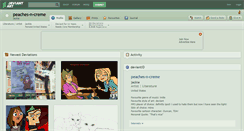 Desktop Screenshot of peaches-n-creme.deviantart.com