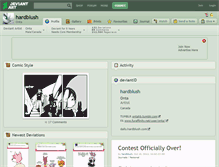 Tablet Screenshot of hardblush.deviantart.com