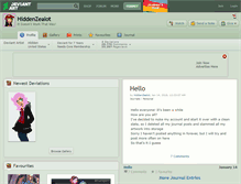 Tablet Screenshot of hiddenzealot.deviantart.com