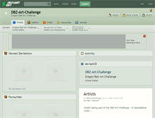 Tablet Screenshot of dbz-art-challenge.deviantart.com