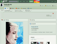 Tablet Screenshot of hexia-de-trix.deviantart.com