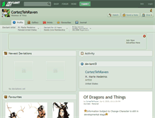 Tablet Screenshot of corteztehraven.deviantart.com