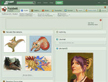 Tablet Screenshot of fuzzbott.deviantart.com