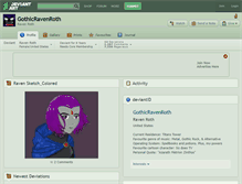 Tablet Screenshot of gothicravenroth.deviantart.com