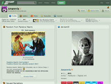 Tablet Screenshot of amarevia.deviantart.com