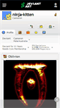 Mobile Screenshot of ninja-kitten.deviantart.com