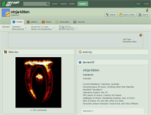 Tablet Screenshot of ninja-kitten.deviantart.com