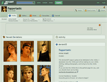 Tablet Screenshot of flappertastic.deviantart.com