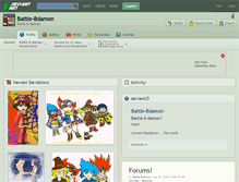 Tablet Screenshot of battle-bdamon.deviantart.com