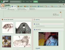 Tablet Screenshot of coco84.deviantart.com