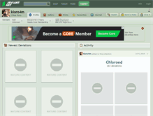 Tablet Screenshot of kloro4m.deviantart.com