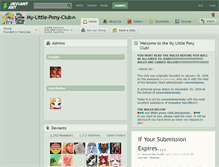 Tablet Screenshot of my-little-pony-club.deviantart.com