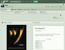 Tablet Screenshot of imux.deviantart.com