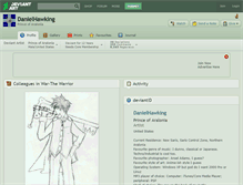 Tablet Screenshot of danielhawking.deviantart.com