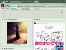 Tablet Screenshot of evion.deviantart.com