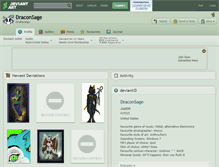 Tablet Screenshot of draconsage.deviantart.com