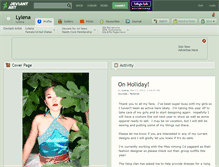 Tablet Screenshot of lylena.deviantart.com