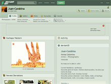 Tablet Screenshot of juan-carabina.deviantart.com