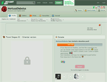 Tablet Screenshot of mortuusdiabolus.deviantart.com