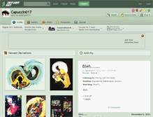 Tablet Screenshot of capuccin017.deviantart.com