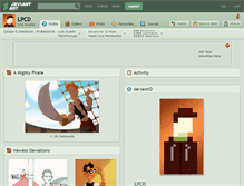 Tablet Screenshot of lpcd.deviantart.com