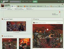 Tablet Screenshot of huk300.deviantart.com