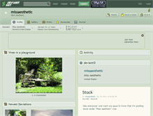 Tablet Screenshot of missaesthetic.deviantart.com